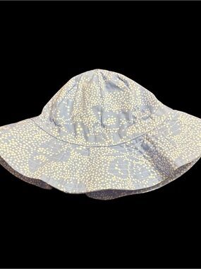 Gymboree Light Blue Sun Hat with White Dot Pattern